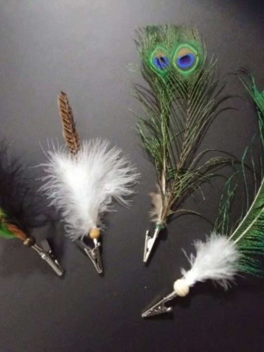 Bohemian Festival Feather Clip Ons